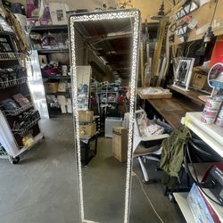 LED Mirror - 60” x 16” LED Touch Button Mirror with Stand Switchable color LED