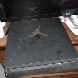 PS4 Slim Black With Jordan Sticker 