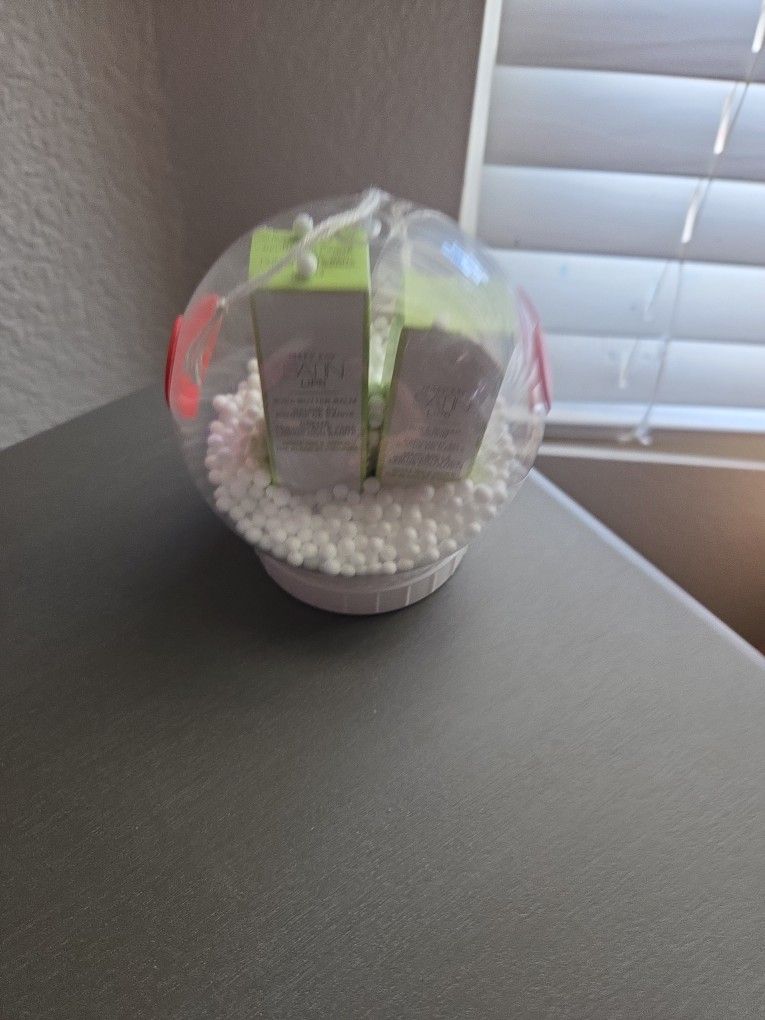 New Snow Globe Mary Kay Satin Lips Set Lipgloss Lip Scrub Balm Set
