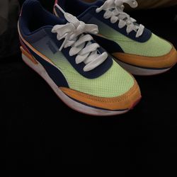Bright Neon Puma Shoes