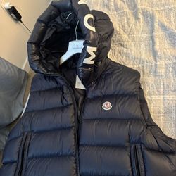 Authentic Moncler Vest With Hoodie 