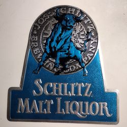 Schlitz Bull Beer Sign