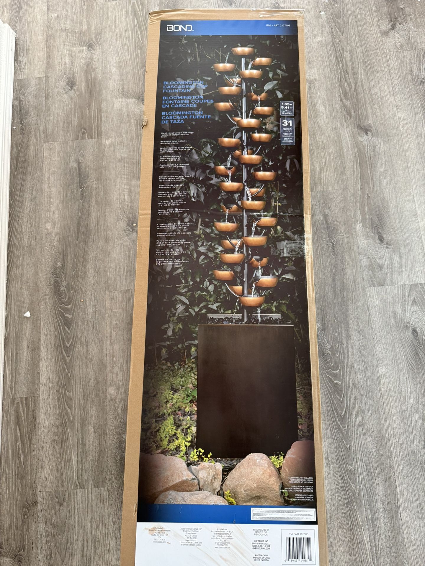 Blooming Cascading Cup Fountain