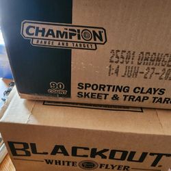 Skeet Thrower And 2 Unopened Boxes Of Clays 