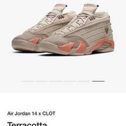 Jordan 14 Retro Low Clot Terra Blush - Size 8 (New In Box)