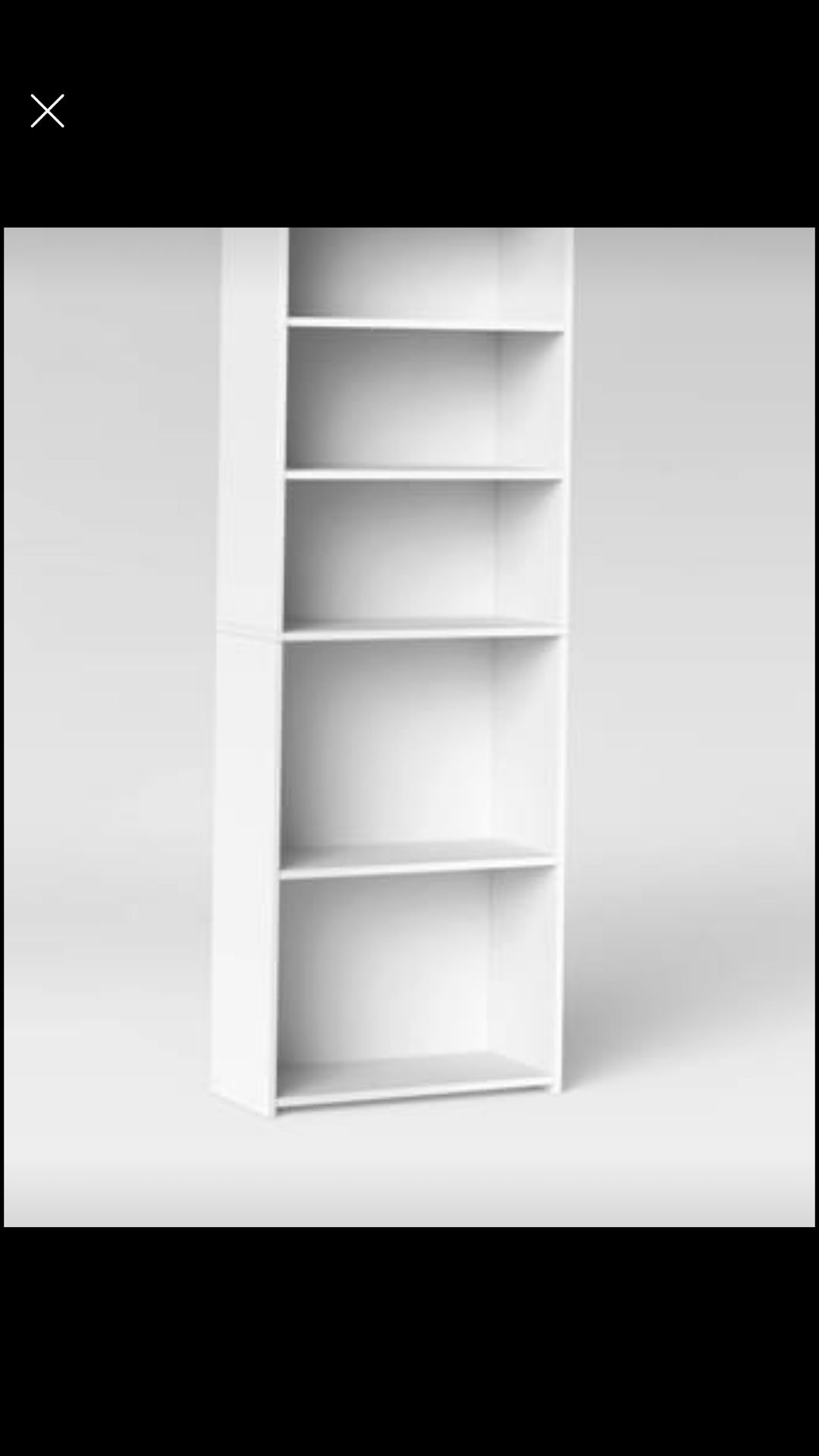 White bookcase