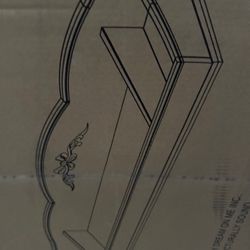 Evolur Aurora Change Tray I Lasting Quality I Intricate Ribbon Bow Scrollwork, Silver Mist  Open box item