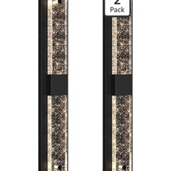 31.5in Large Size Outdoor Wall Light Fixtures with Crystal Bubble Glass