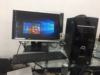 Compaq desktop computer with 22" monitor