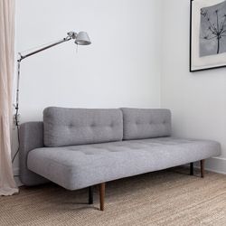 Grey Fabric Sleeper Sofa (Room & Board)