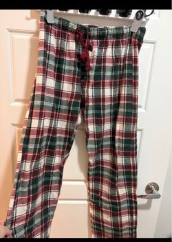 old navy women’s plaid pajama sweatpants L