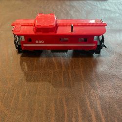 TYCO HO Scale Red Train Caboose #689