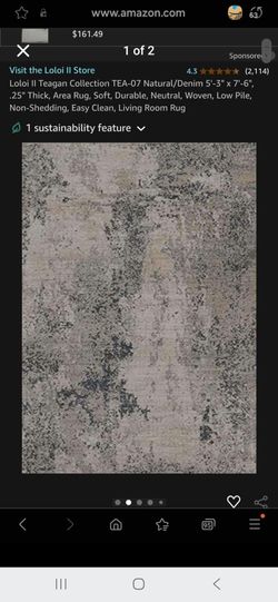 area rug 5ft 3inx 7ft 6in loloi natural denim