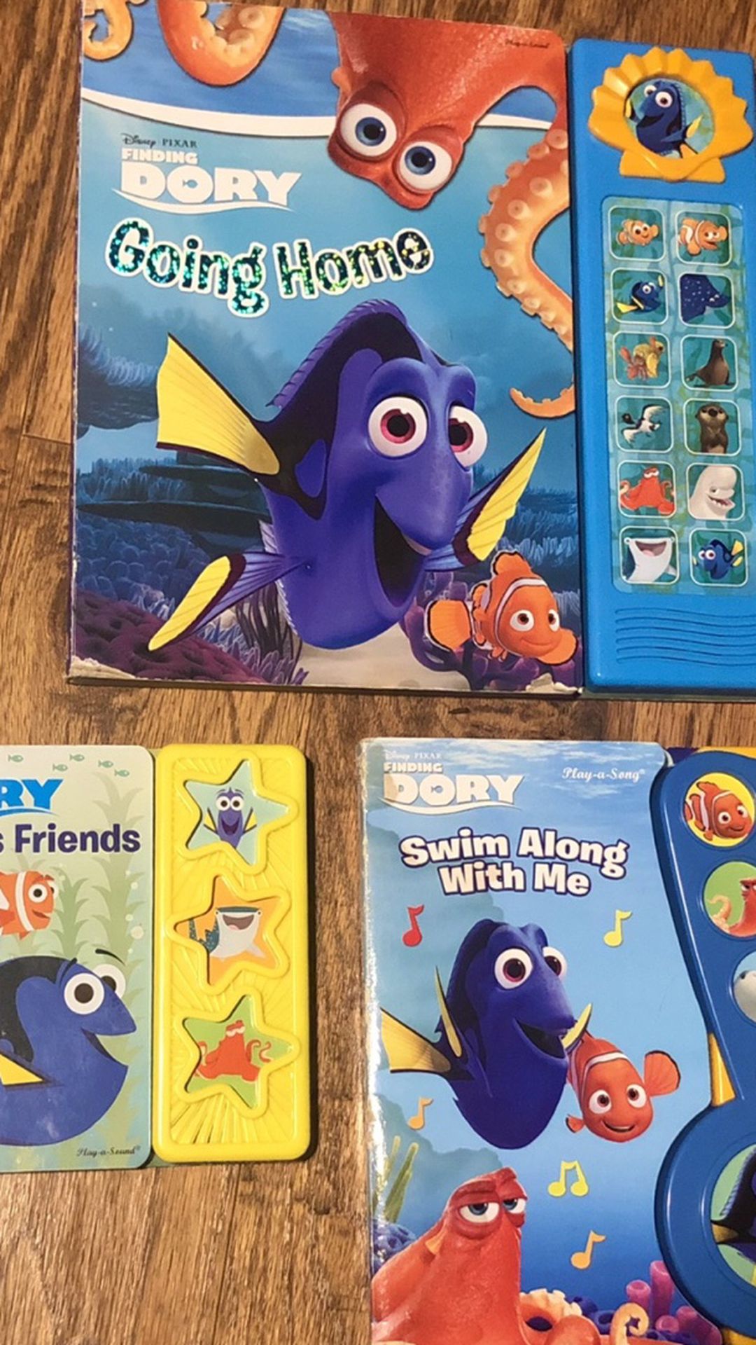 Disney Pixar Finding Dory Sound Books Lot of 3
