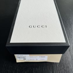 Gucci Microguccissima Brown Leather Mens Mocassin Size 9 1/2