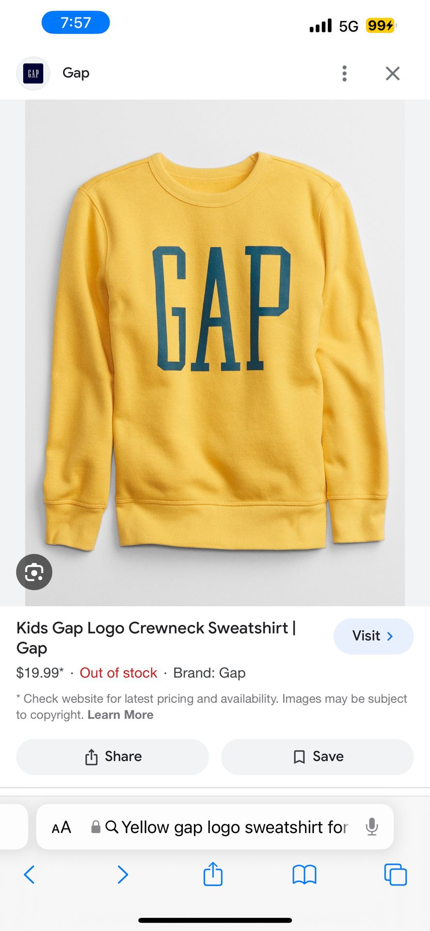 GAP sweatshirt