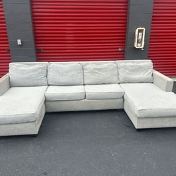 Light Gray Sectional Sofa/Couch *Free Delivery*