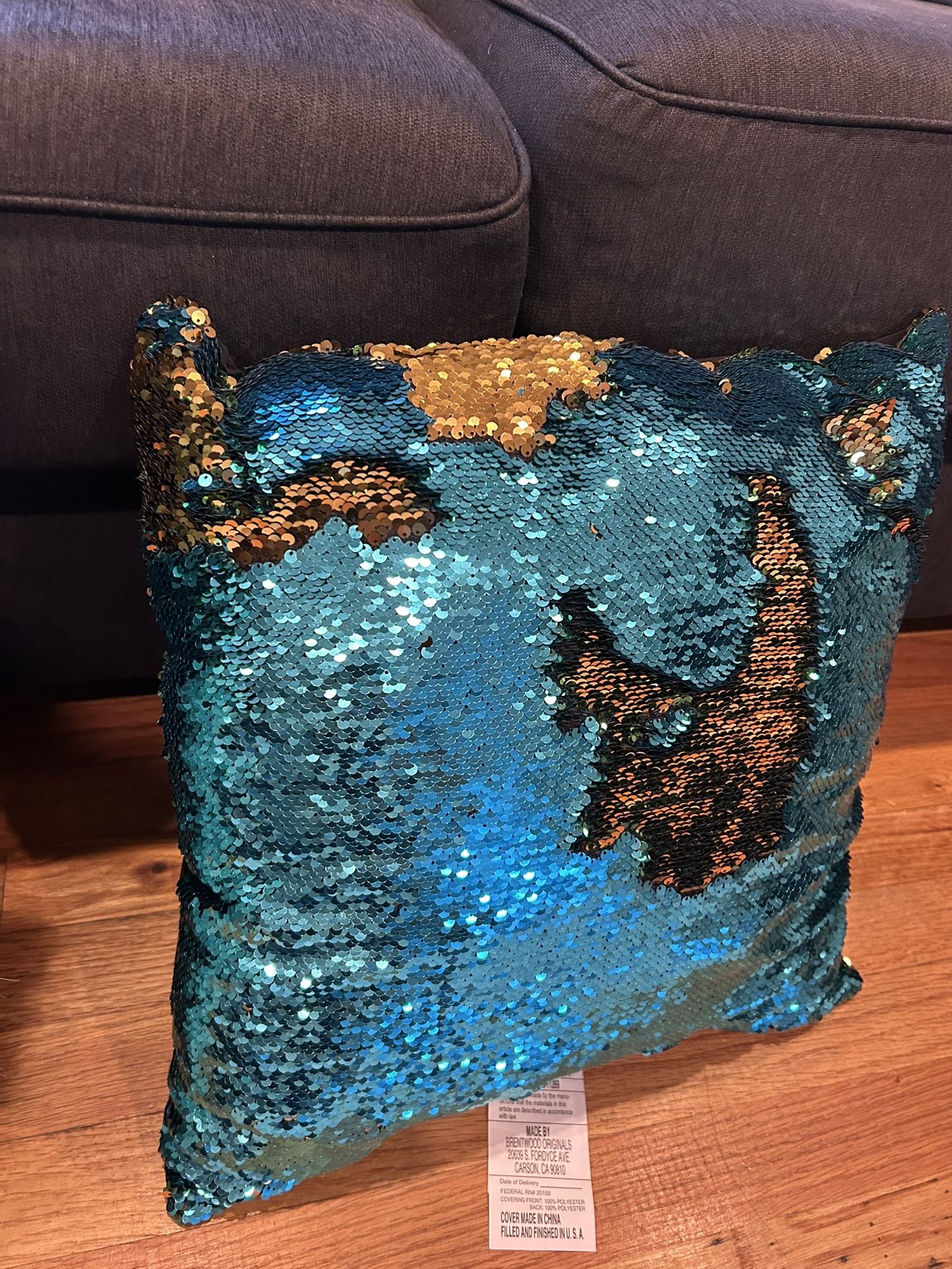 Sequin Color Changing Throw Pillow