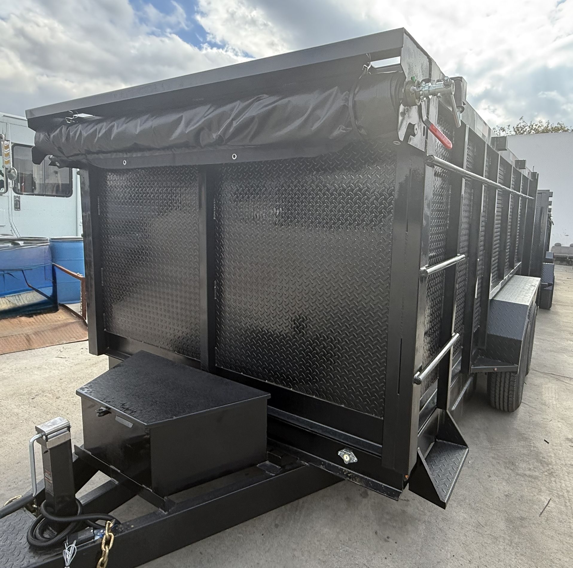 New 8x4x14 Scissor Lift Hydraulic Dump Fully Loaded  🔥