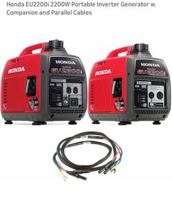 Honda EU2200i 2200W Portable Inverter Generator w. Companion