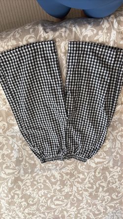 Black and White Gingham Pants
