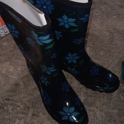Flower Rain Boots