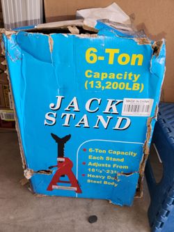 Car Jack Stands 6 Ton Adjustable Auto Floor Jackstands with Double Locking and Large Foot Base for Lifting SUVS, Heavy Duty Carbon Steel 13,200 lb Cap