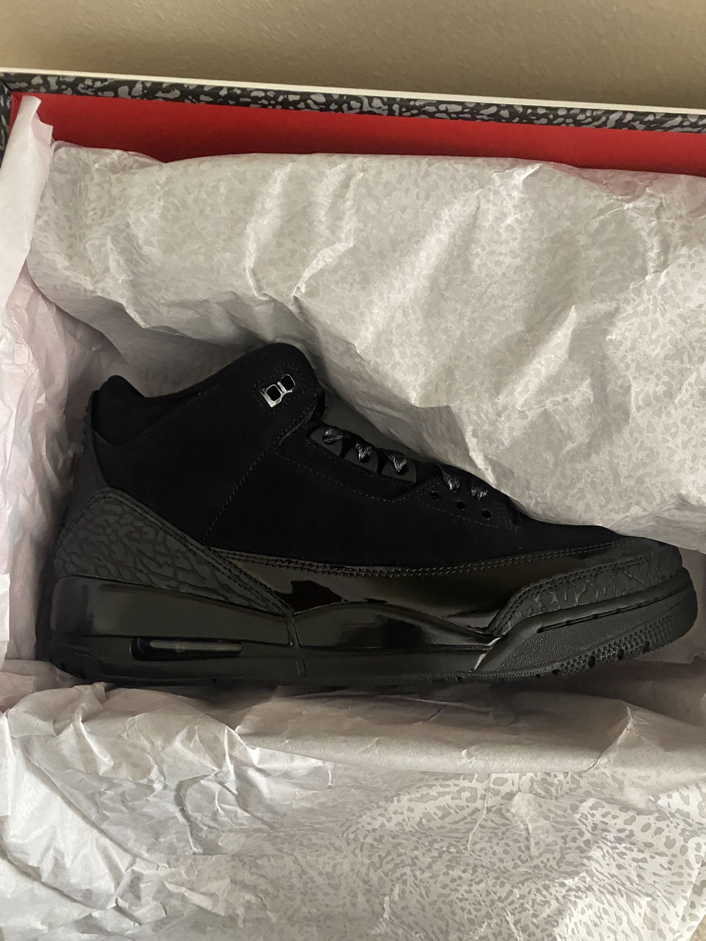 Brand New Air Jordan 3 Black Cat Size 9 display picture 1