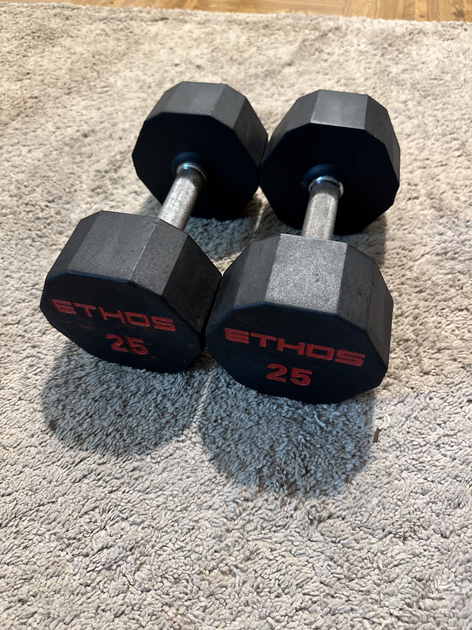 Ethos Dumbbells - Pair of 25s - Total 50 Pounds