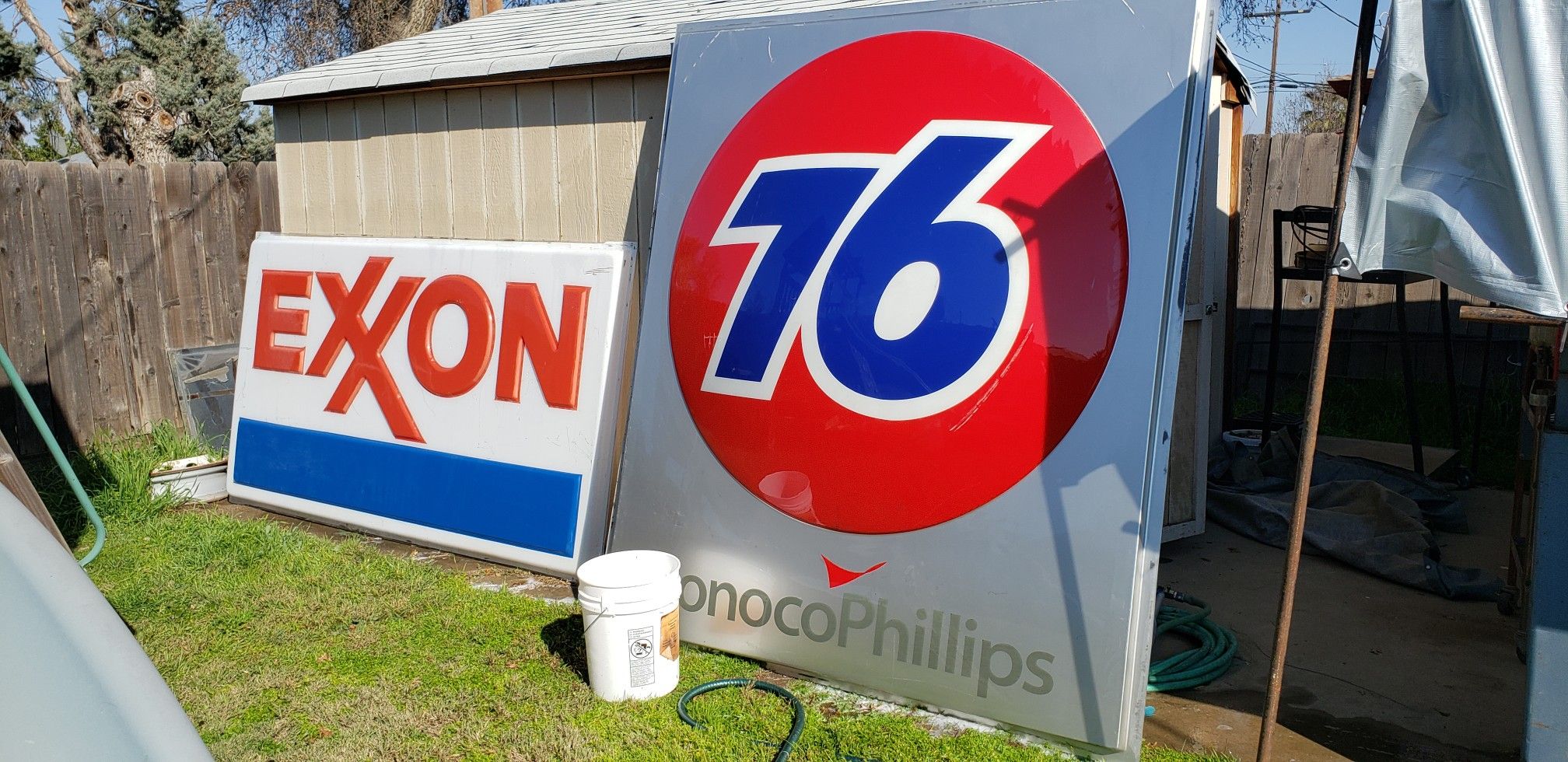 Big Old Exxon gas station sign for Sale in Tulare, CA OfferUp