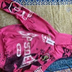 Sp5der Stencil Hoodie Size Small