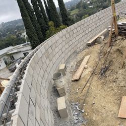 Block Wall Retaining