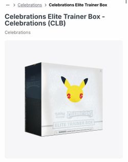 Pokémon celebrations 25 year etb