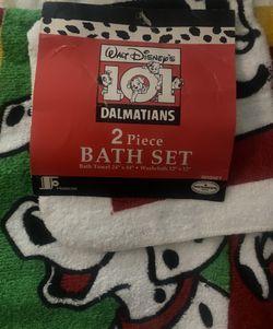101 Dalmatian Towel Kids Sit