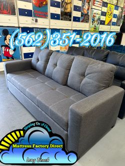 Grey sofa couch futon Nuevo convertible