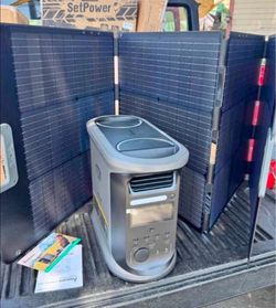 1500w Portable Solar Generator with 200w solar panel