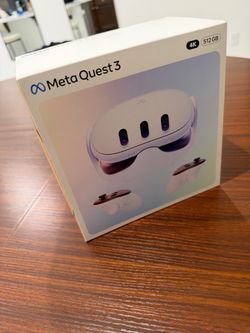 Brand New Meta Quest 3 512GB VR Headset,  Brand new in original factory packaging, never opened, never used, everything is still exactly how it came f