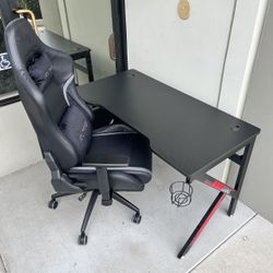 New In Box 47x24x30 Inch Tall  Office Computer Gaming Desk With Game Chair Furniture Combo Set 