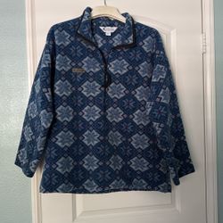 NEW, Columbia Long Sleeve Fleece Pullover Shirt, Size Large 