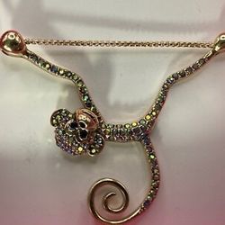 Betsey Johnson Monkey Necklace🐒🌴🍌