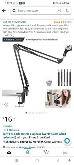 Neewer Microphone Stand For Streaming Podcast
