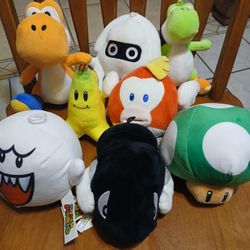 Super Mario Characters Plushies 