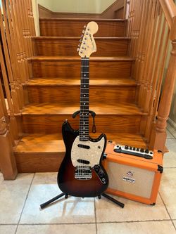 Fender American Perfomer Mustang w/ Orange Crush 12 Amp