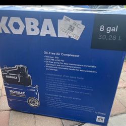 New Kobalt 8 Gallon Air Compressor