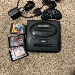 Sega Genesis With Games