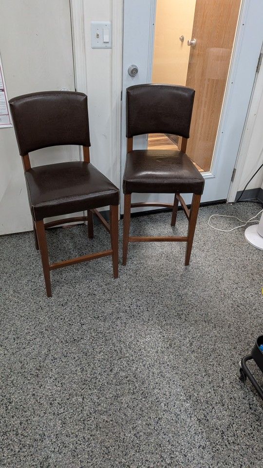 Counter Height Faux Leather Stools. City Of Orange