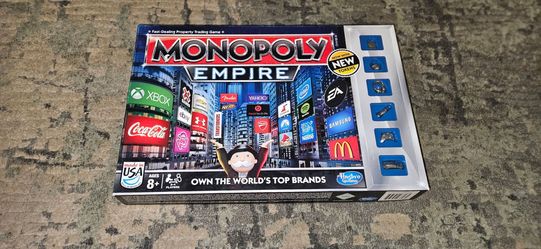 MONOPOLY Empire Silver Ed Board Game A4770 Brand New Open Box Game Pieces Sealed