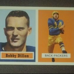 1994 Topps Football Archives 1957 Series Bobby Dillon #9 Green Bay Packers Vintage Card Collectible Sports NFL