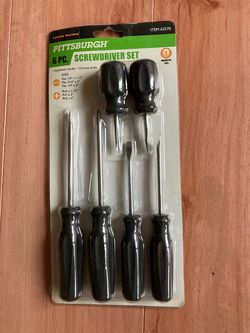 Pittsburgh screwdriver set 6 pc Brand new Never Open