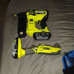 New Nailer and Batteries 2 Plus 2 Used Tools